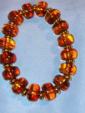 Translucent Brown Chunky Bracelet